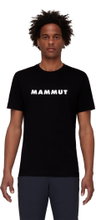Mammut Wander-Tshirt Core Logo (aus recyceltem Polyester und organischer Baumwolle) schwarz Herren